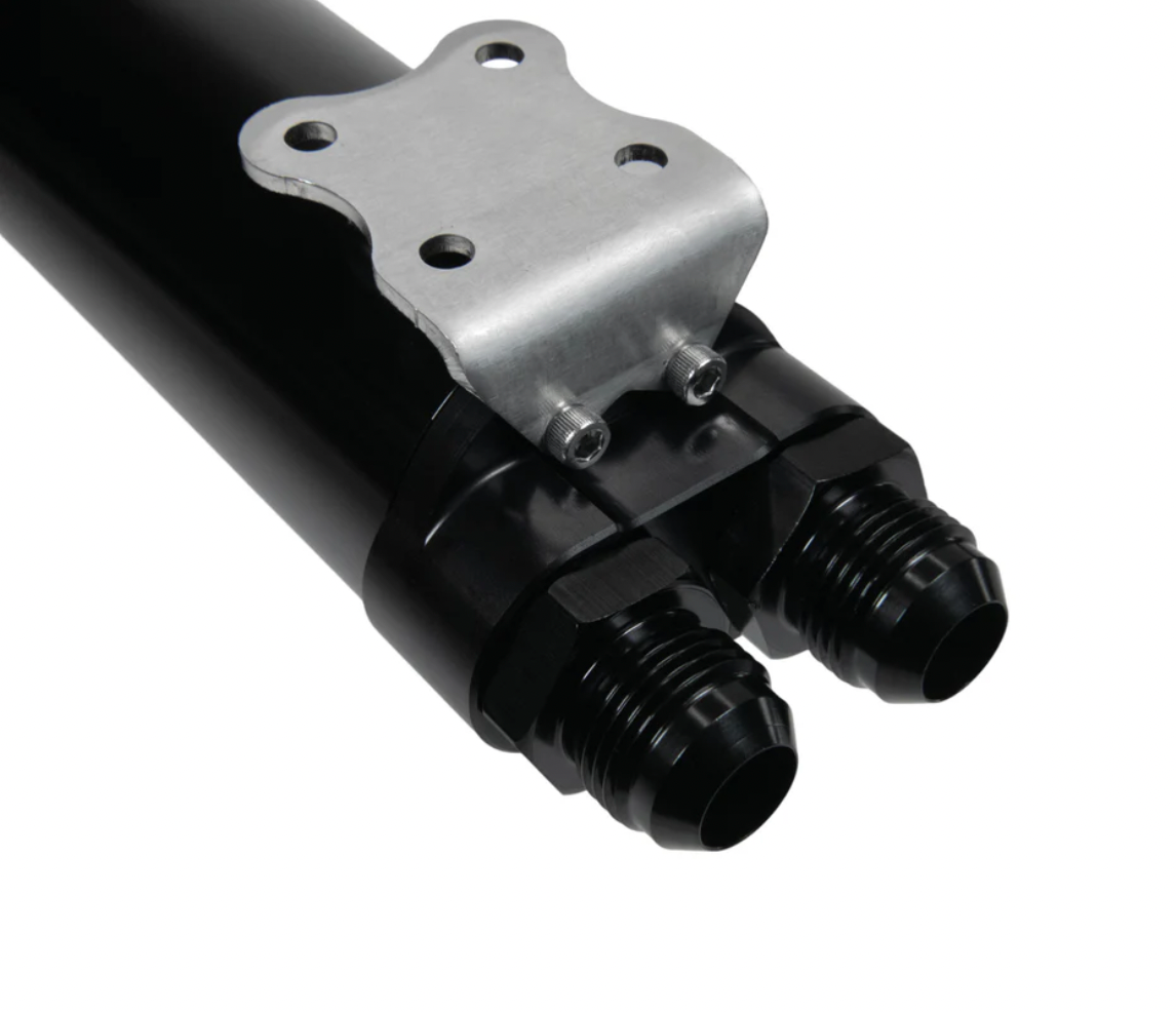 Fluidworks Dual Outlet 32GPM Post Fuel Filter w/ Mount (10 Micron)