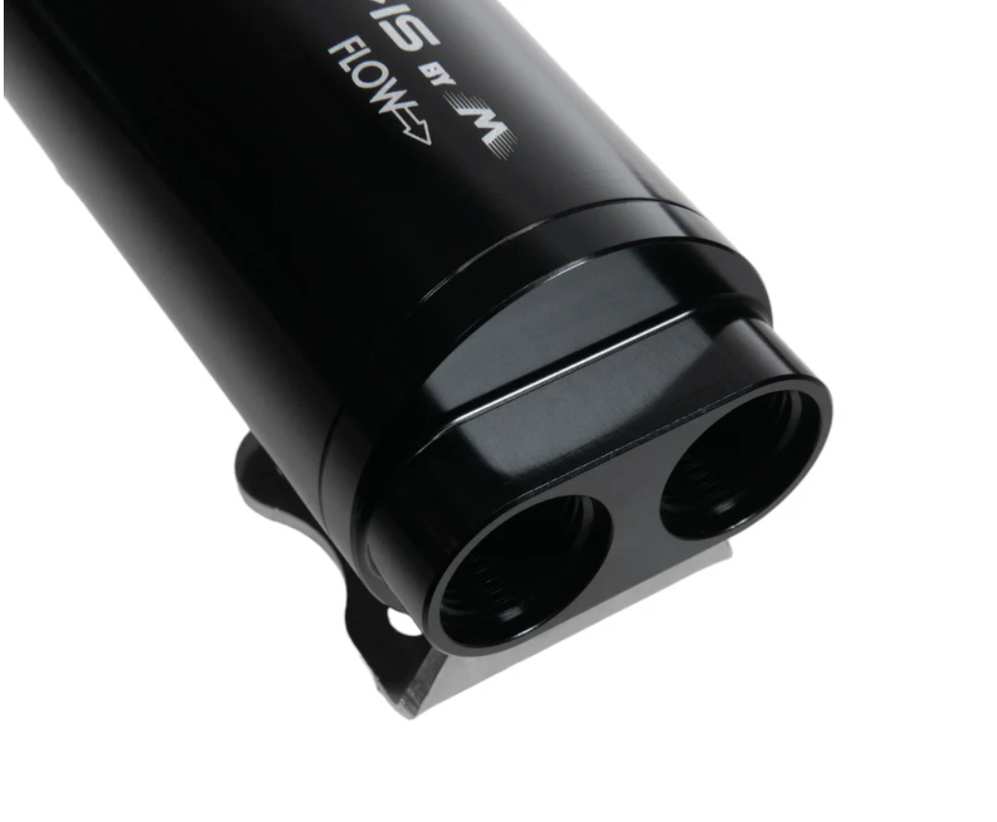 Fluidworks Dual Outlet 12GPM Post Fuel Filter w/ Mount (10 Micron) 27-170