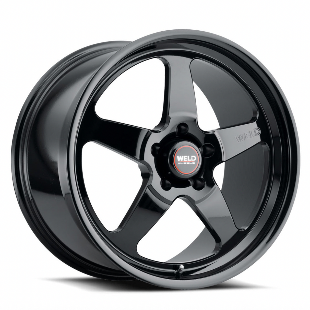 WELD Ventura 5 Drag Gloss Black Wheel with Black Spokes 18x5 | 5x114.3 BC (5x4.5) | -23 Offset | 2.10 Backspacing - S1518C067N23