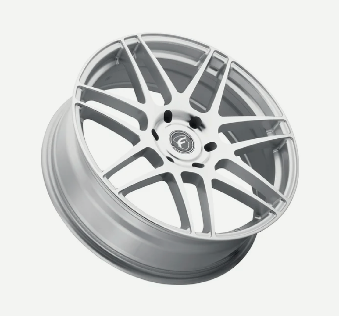 Forgestar F14 20x7 / 6x135 BP / +13 ET / 4.51in BS - Silver Machined Wheel