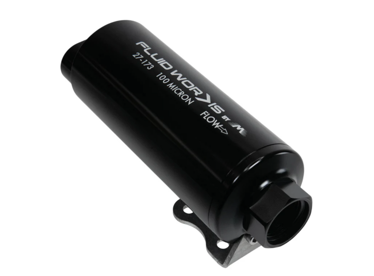 Fluidworks Dual Inlet 12GPM Pre Fuel Filter w/ Mount (100 Micron) 27-173