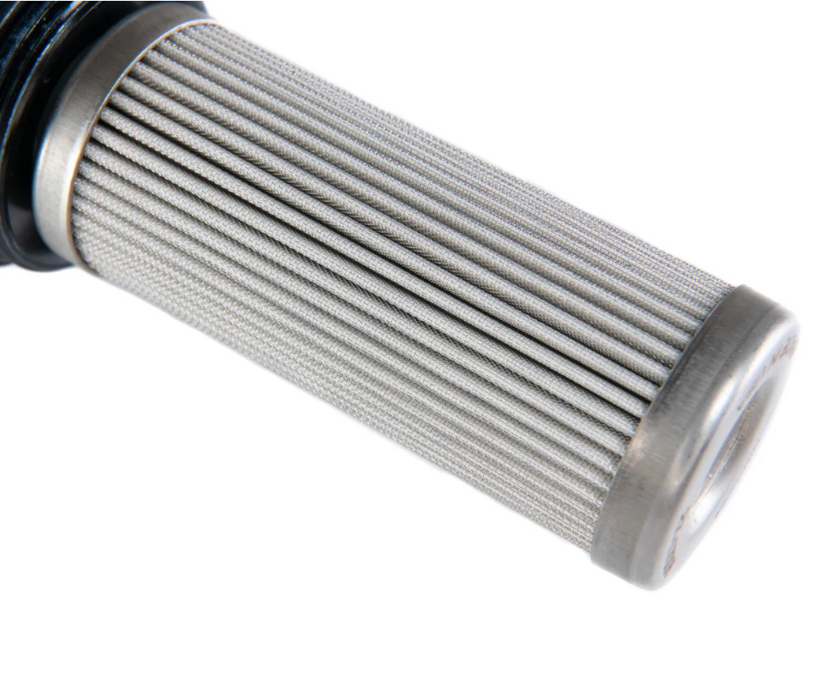 Fluidworks Dual Inlet 12GPM Post Fuel Filter w/ Mount (10 micron) 27-175