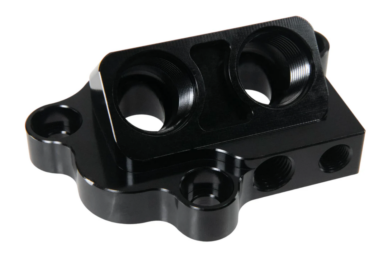 Coyote Ford Oil Remote Oil Filter Adapter Fits Gen 1-3 engines by Fluidworks