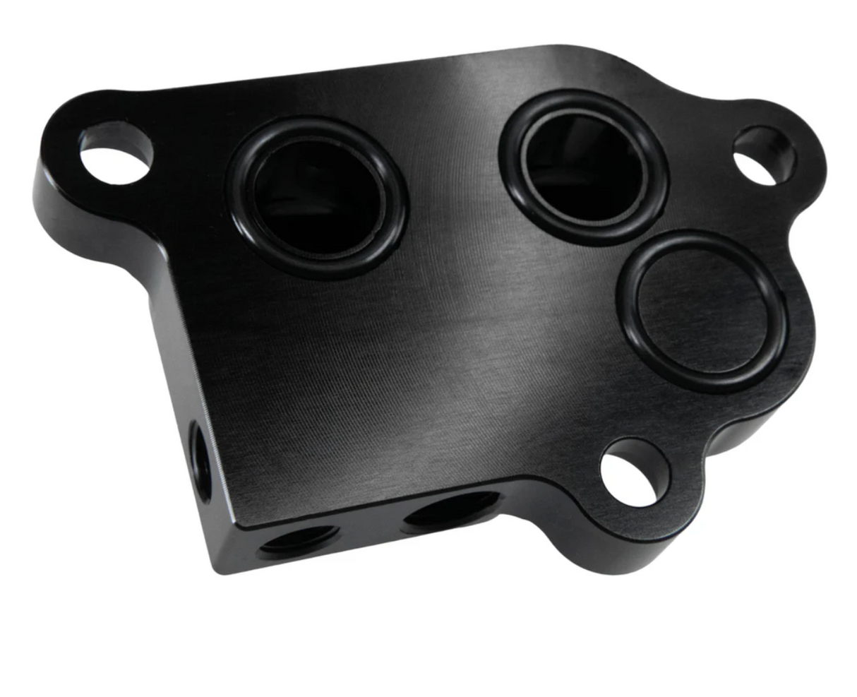 Coyote Ford Oil Remote Oil Filter Adapter Fits Gen 1-3 engines by Fluidworks