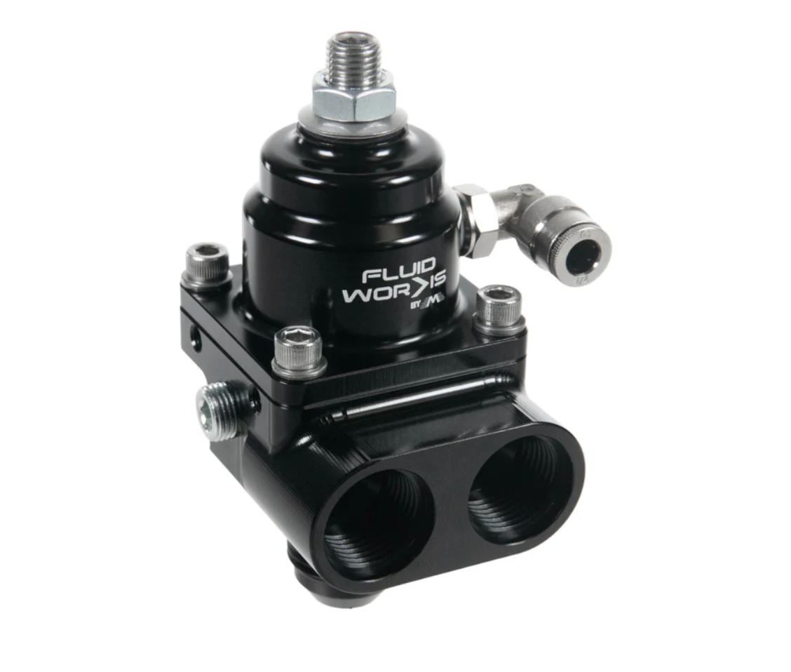 Fluidworks 1-10 gpm Fuel Pressure Regulator 35-70 psi Front Loader Fittings