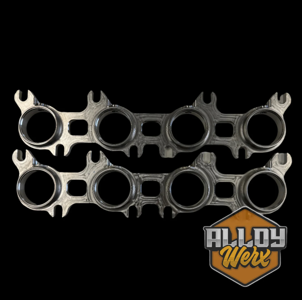 Billet Header Flanges For Ford Coyote Engine
