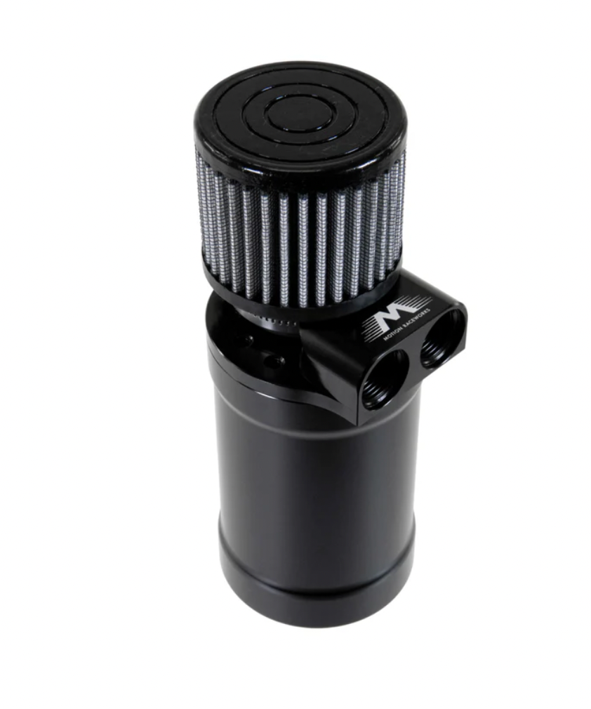 Top Loader Billet Internally Baffled Oil Catch Can (Dual 10AN Port)