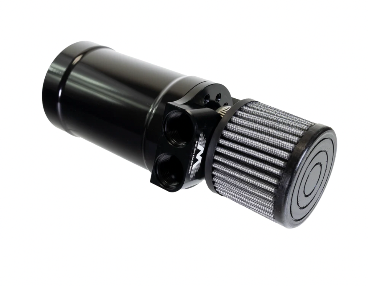 Top Loader Billet Internally Baffled Oil Catch Can (Dual 10AN Port)