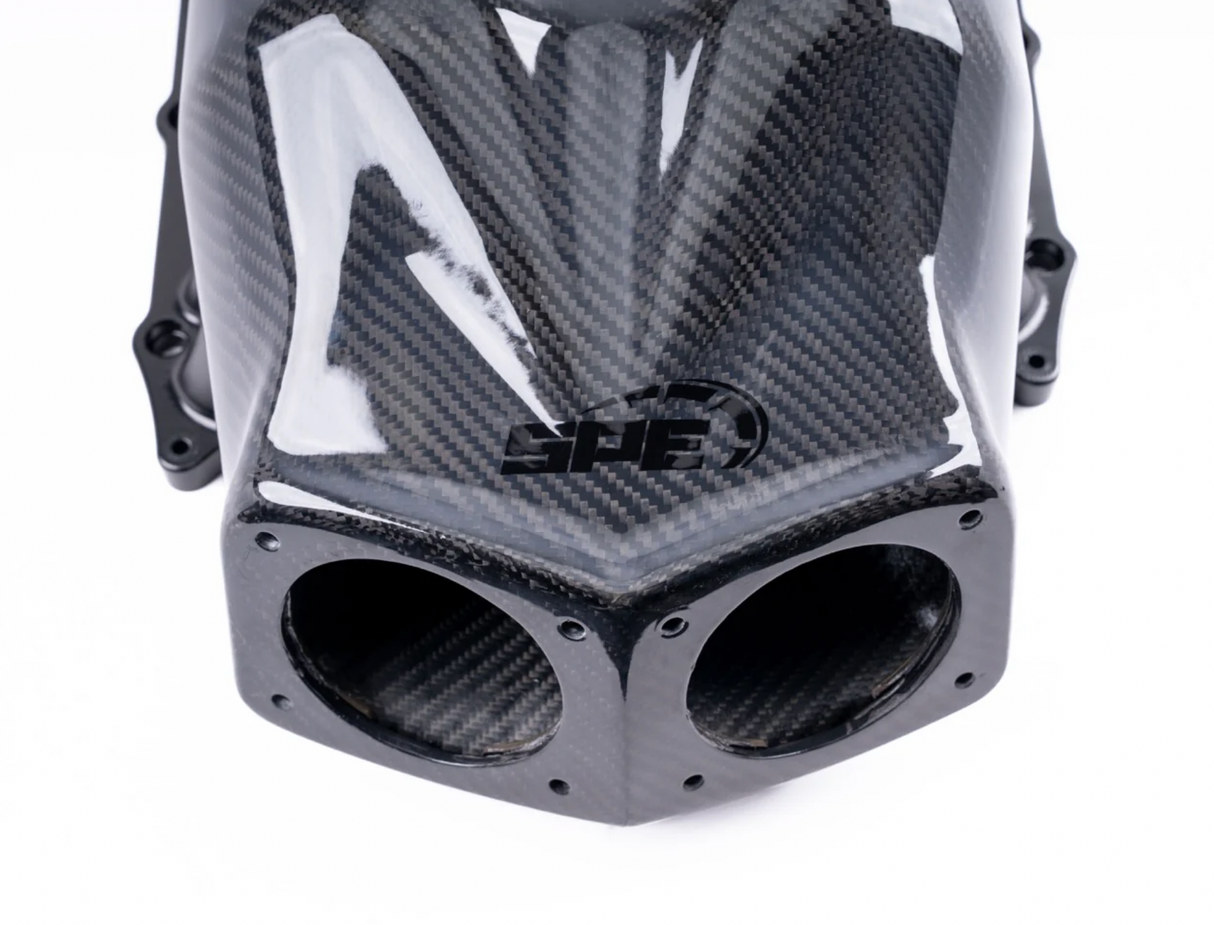 SPE MOTORSPORT FORD MUSTANG S650 CARBON FIBER INTAKE MANIFOLD- FITS 2024+ MUSTANG 5.0L