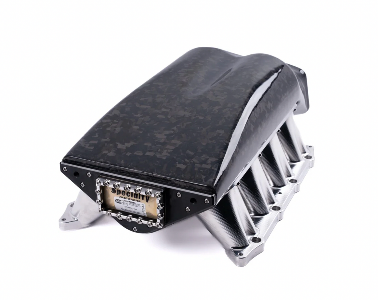 SPE MOTORSPORT FORD MUSTANG S650 CARBON FIBER INTAKE MANIFOLD- FITS 2024+ MUSTANG 5.0L