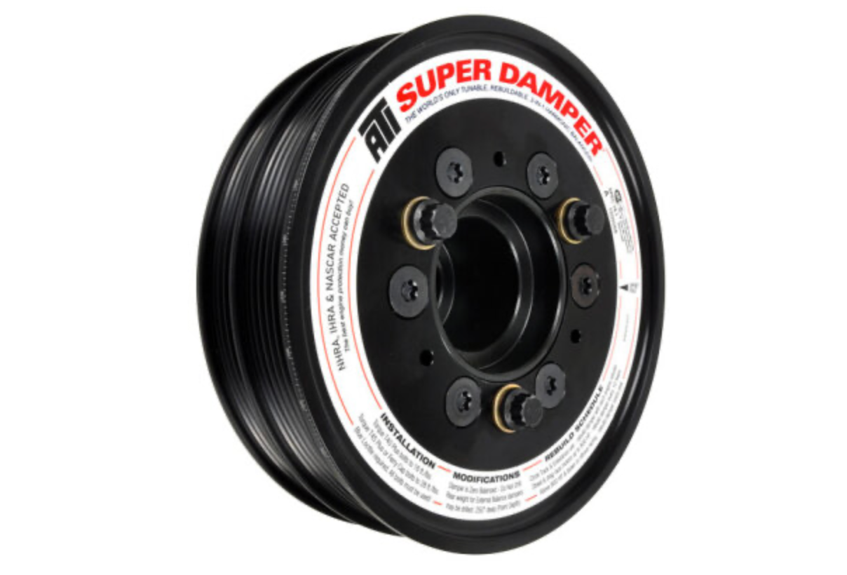 2015-2026 Ford F-150 ATI Ford Coyote 5.0L 6.78in 6 & 4 Grv Damper w//AC Pulley Kit (OEM Size SK1473) ATI918055