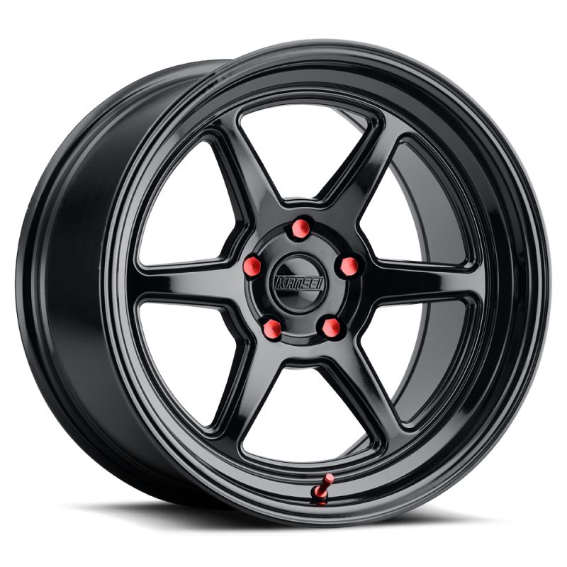 Kansei K14B Roku 18x9.5in / 5x112 BP / 38mm Offset / 66.56mm Bore - Gloss Black Wheel