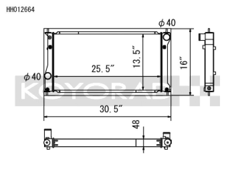 Koyo 2022+ Toyota GR86 and Subaru BRZ Competition All-Aluminum Radiator