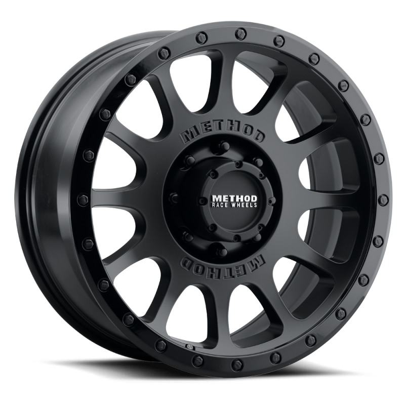 Method Wheels MR305 NV 18x9 +18mm Offset 6x135 94mm CB Matte Black - Gloss Black Lip