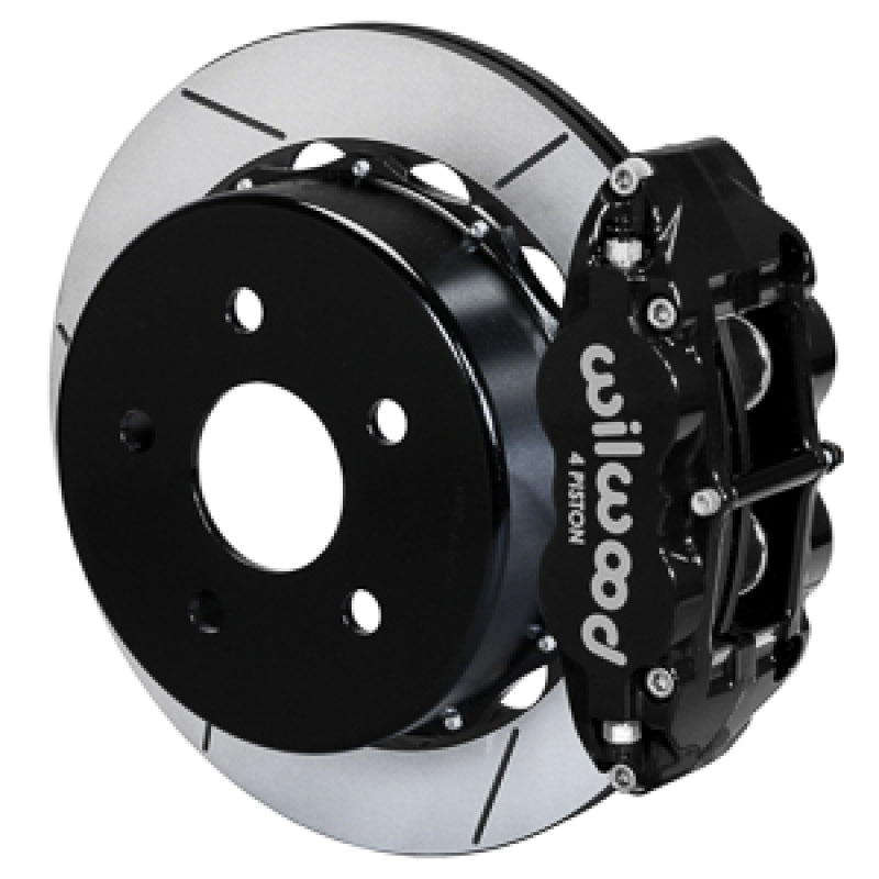 Wilwood 18-21 Jeep Wrangler Narrow Superlite 4R Rear Brake Kit Slotted 13.50in Rotor w/Lines - Black