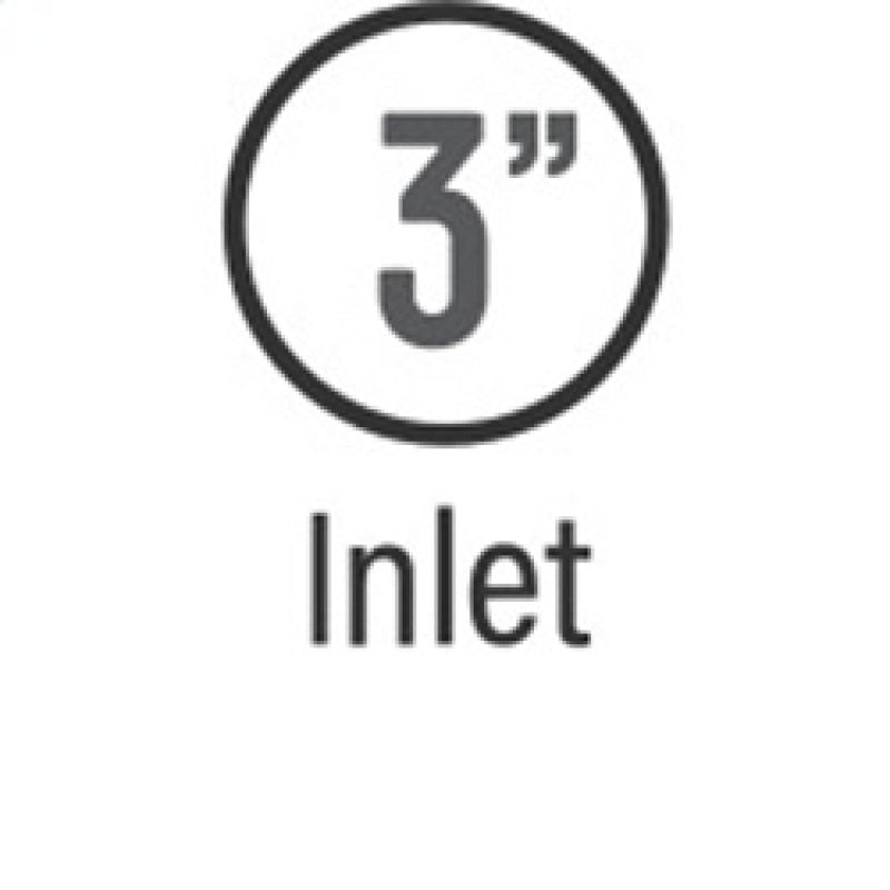 MagnaFlow Tip Black Coated w/ Clamp Single Wall Round Outlet 4in Diameter 3in Inlet 12in Length