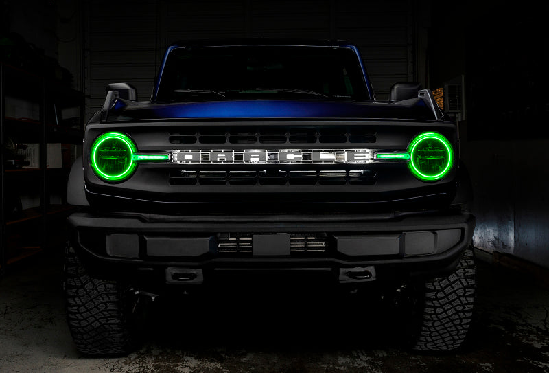 Oracle 2122 Ford Bronco Headlight Halo Kit w/DRL Bar Base Headlights w/Simple Control