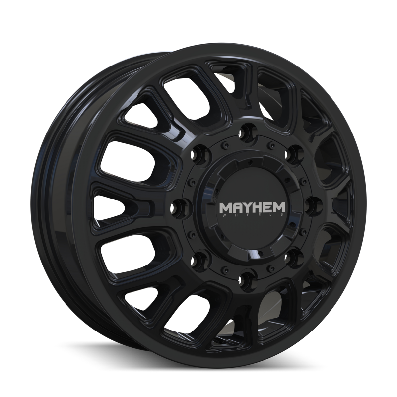 Mayhem 8107D Cogent Dually 17x6.5 / 8x165.1 BP / 125mm Offset / 121.3mm Hub Gloss Black Wheel