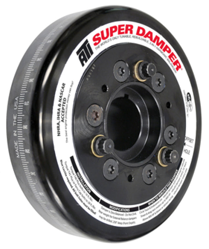 ATI Damper - 7.425in - Steel - 10 Grv - Chevy SB / 90 Deg V6 - 6 Bolt - 3 Ring
