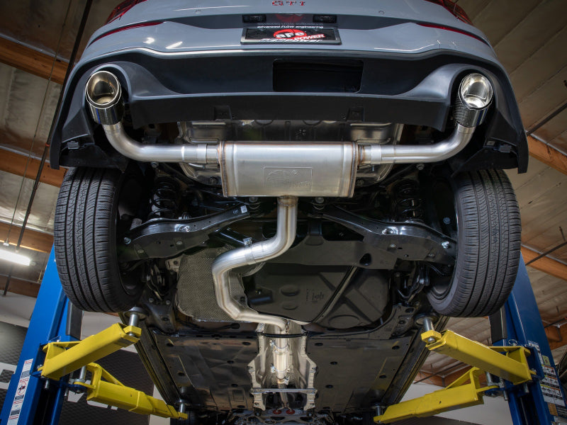 aFe 22-24 Volkswagen GTI MACH Force-Xp 3 to 2-1/2 IN Stainless Steel Cat-Back Exhaust w/Carbon Tips