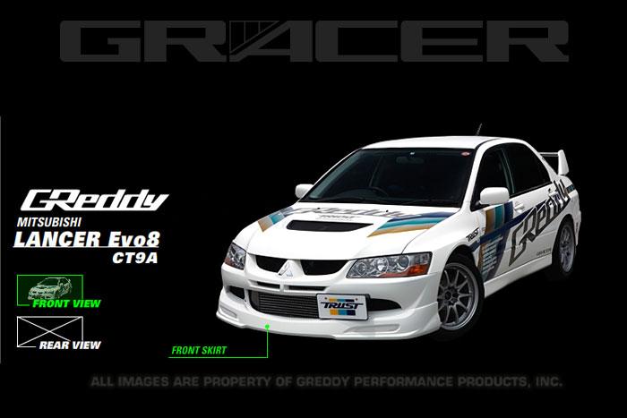 GReddy 03-05 Mitsubishi Evolution VIII Urethane Front Lip Spoiler **Must Ask/Call to Order**