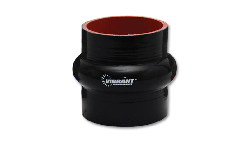 Vibrant Silicone Hump Hose Coupler 3.75in ID x 3.00in Long - Black