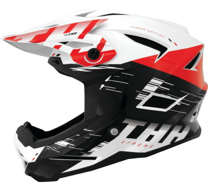 THH Helmets T-42 BMX Xtreme White/Red Youth - Small