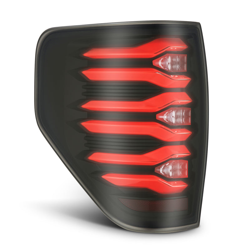 AlphaRex 09-14 Ford F150 LUXX LED Taillights - Black/Red Housing