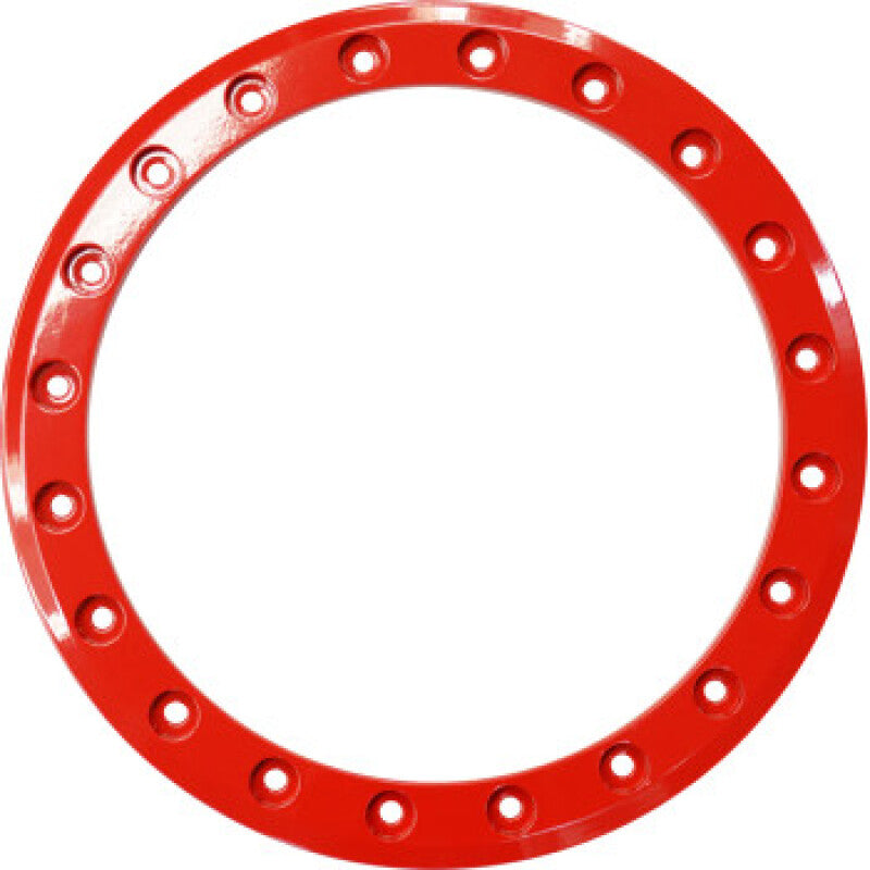 Raceline Beadlock Ring - Ryno -14in - 20 Hole - 12mm - Red