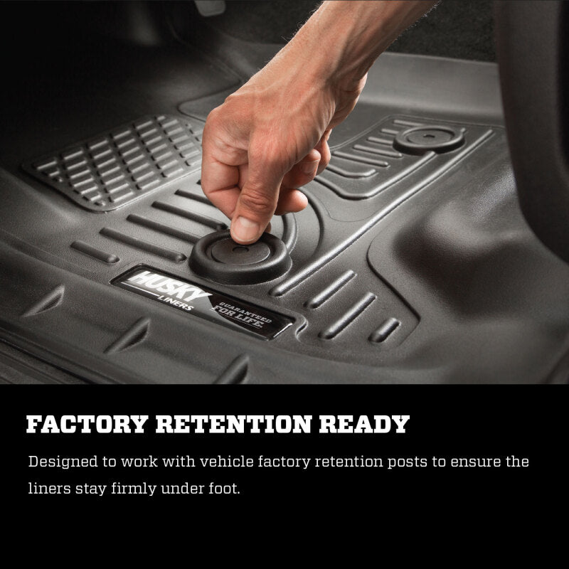 Husky Liners 22-25 Hyundai Tucson WeatherBeater 2nd Seat Black Floor Liners