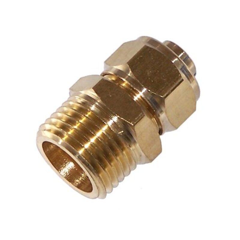 Kleinn 1/2In OD Tubing 1/2In M NPT Straight Compression Fitting