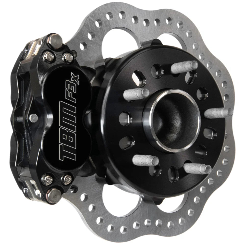 (X-Series) 2015-23 Ford Mustang S550 Medium Duty F3X 4 Piston Drag Racing Front Brake Kit