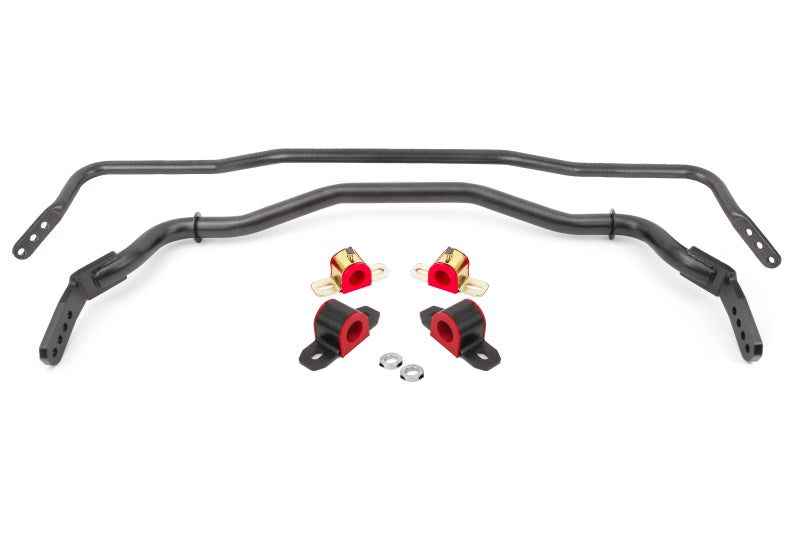 BMR 15-22 S550 Mustang Sway Bar Kit with Bushings Front and Rear Black Hammertone