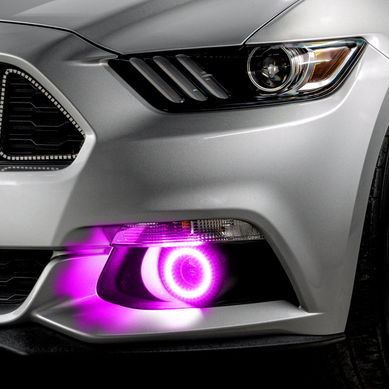 Oracle 15-17 Ford Mustang Dynamic RGB+A Projector Surface Mount Fog Light Halo Kit -