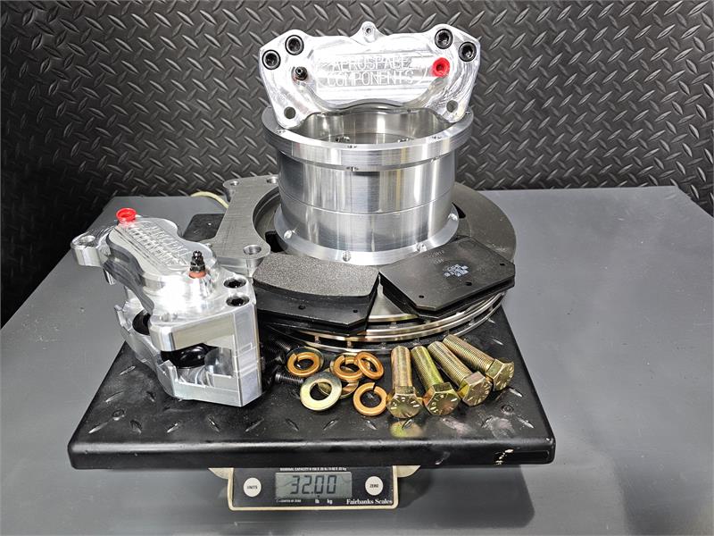 4 Piston Dimpled and Slotted Rear Brake Kit Ford 2015-2023 F-150 2wd and 4wd