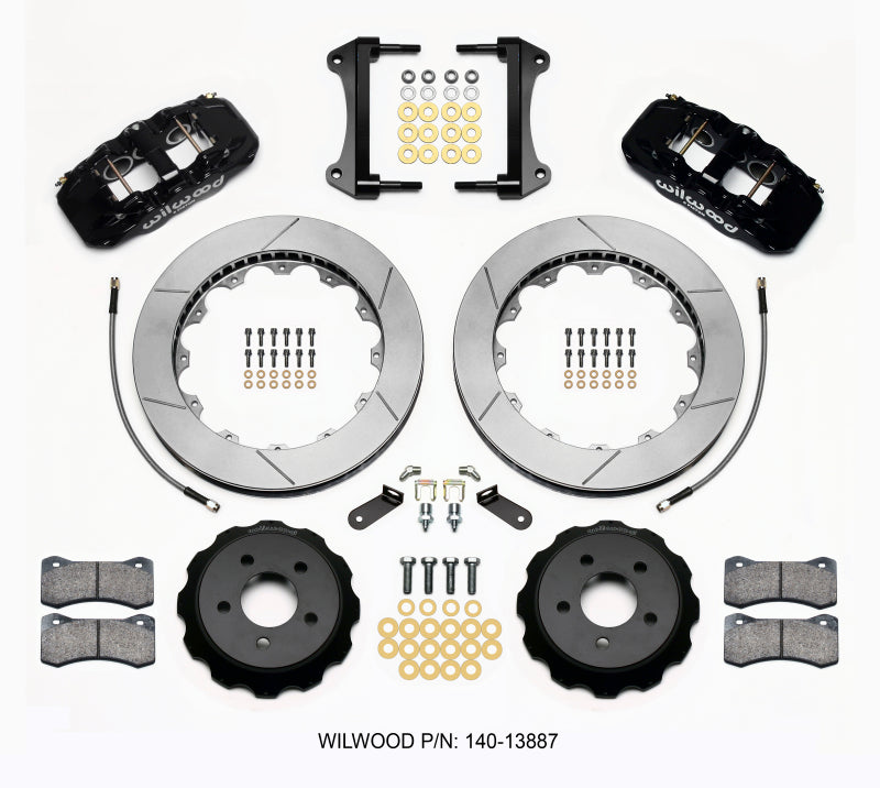 Wilwood AERO6 Front Hat Kit 15.00 15-23 Mustang w/Lines
