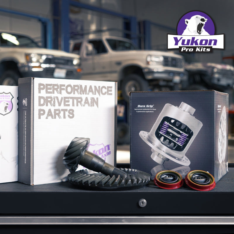 Yukon Gear 9.75in Ford 3.73 Rear Ring & Pinion Install Kit 34 Spline Positraction Axle Bearings