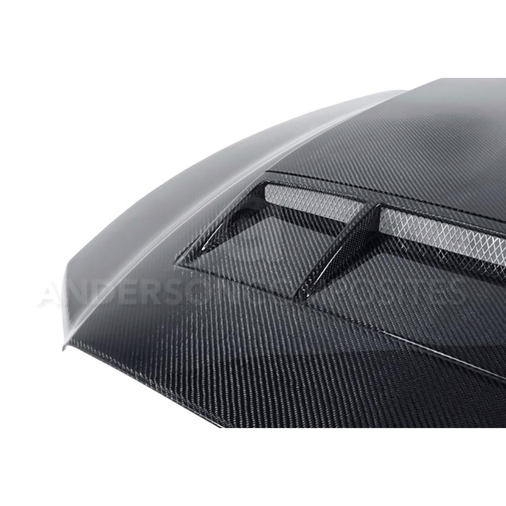 2010 - 2014 SHELBY GT500 & 2013 - 2014 MUSTANG CARBON FIBER RAM AIR COWL HOOD
