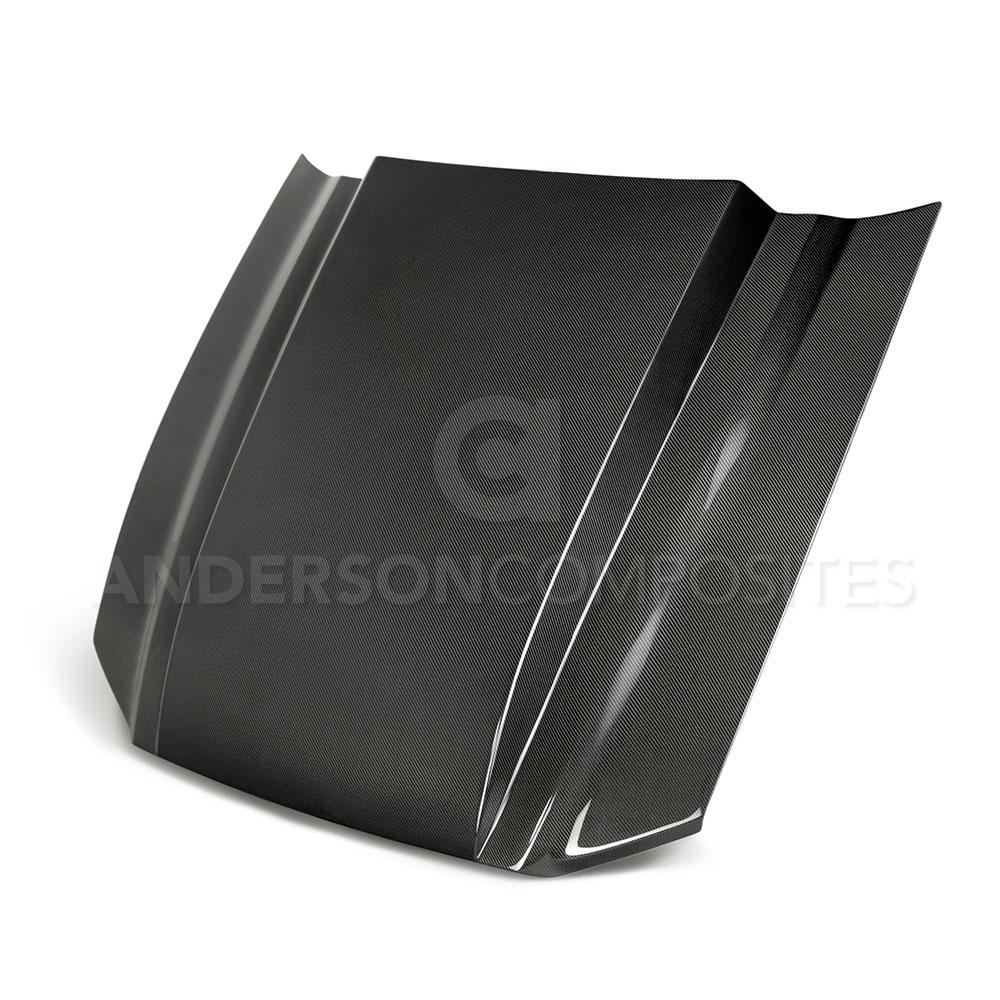 TYPE-CJ CARBON FIBER COWL HOOD FOR 2013-2014 FORD MUSTANG