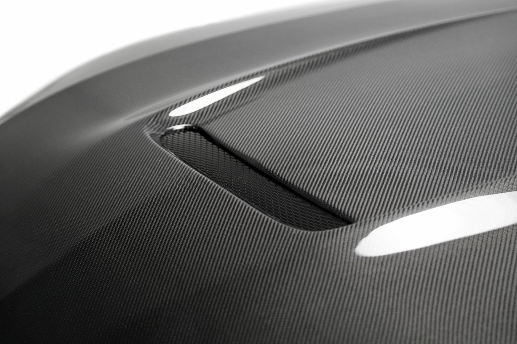 2018-2020 FORD MUSTANG TYPE-GR DOUBLE SIDED CARBON FIBER HOOD