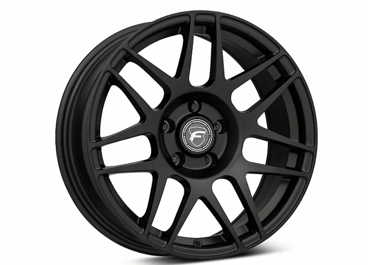 Forgestar F14 Drag Edition Matte Black Wheel; Rear Only; 17x9.5