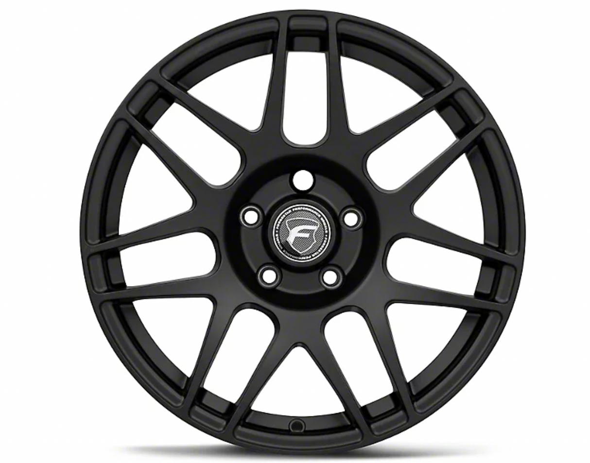 Forgestar F14 Drag Edition Matte Black Wheel; Front Only; 17x7