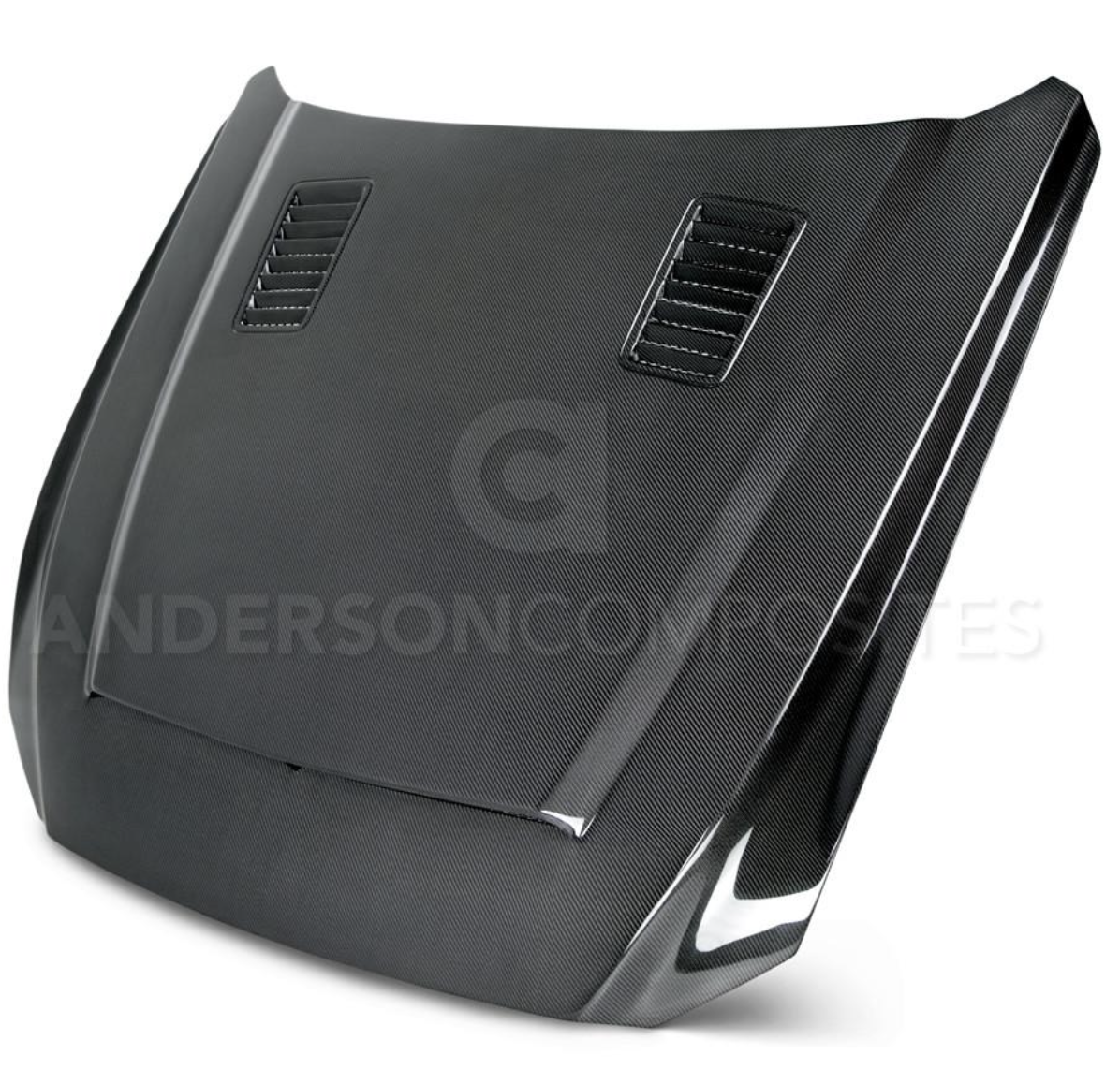 2015 - 2017 MUSTANG DOUBLE SIDED CARBON FIBER "SUPER SNAKE" STYLE HOOD