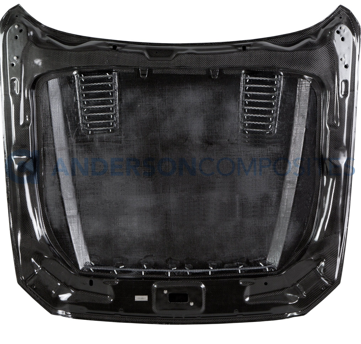 2015 - 2017 MUSTANG DOUBLE SIDED CARBON FIBER "SUPER SNAKE" STYLE HOOD