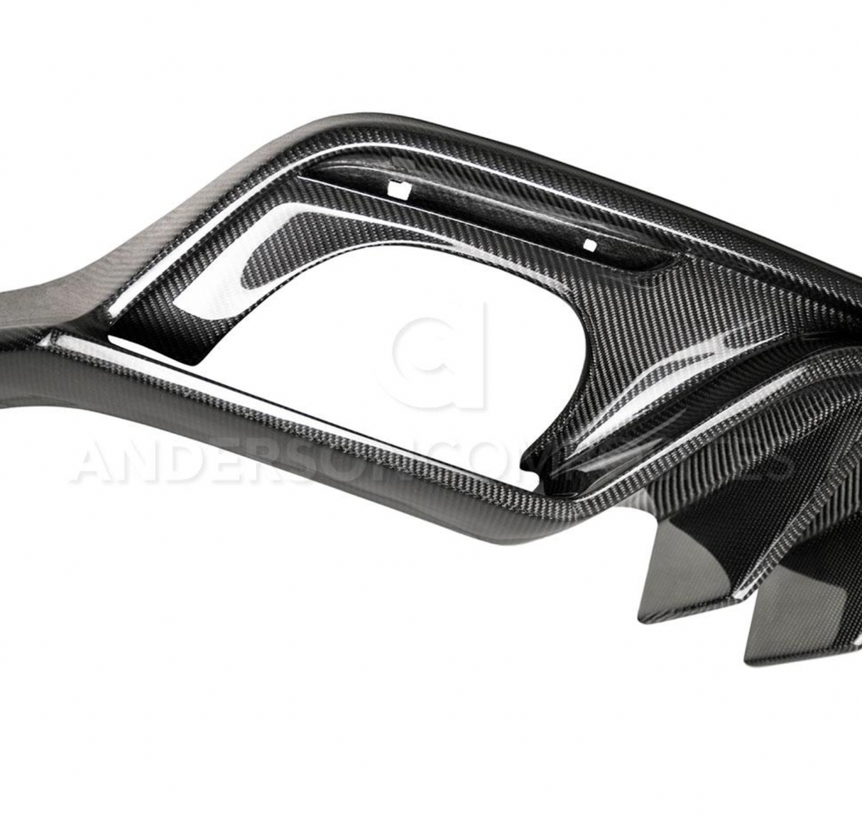 2015 - 2017 MUSTANG CARBON FIBER REAR DIFFUSER FOR QUAD TIP EXHAUST