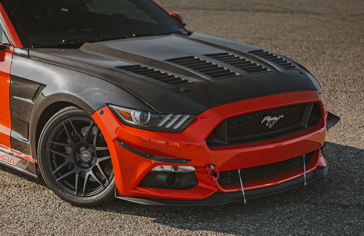 2015 - 2017 MUSTANG DOUBLE SIDED CARBON FIBER TYPE-TW HOOD