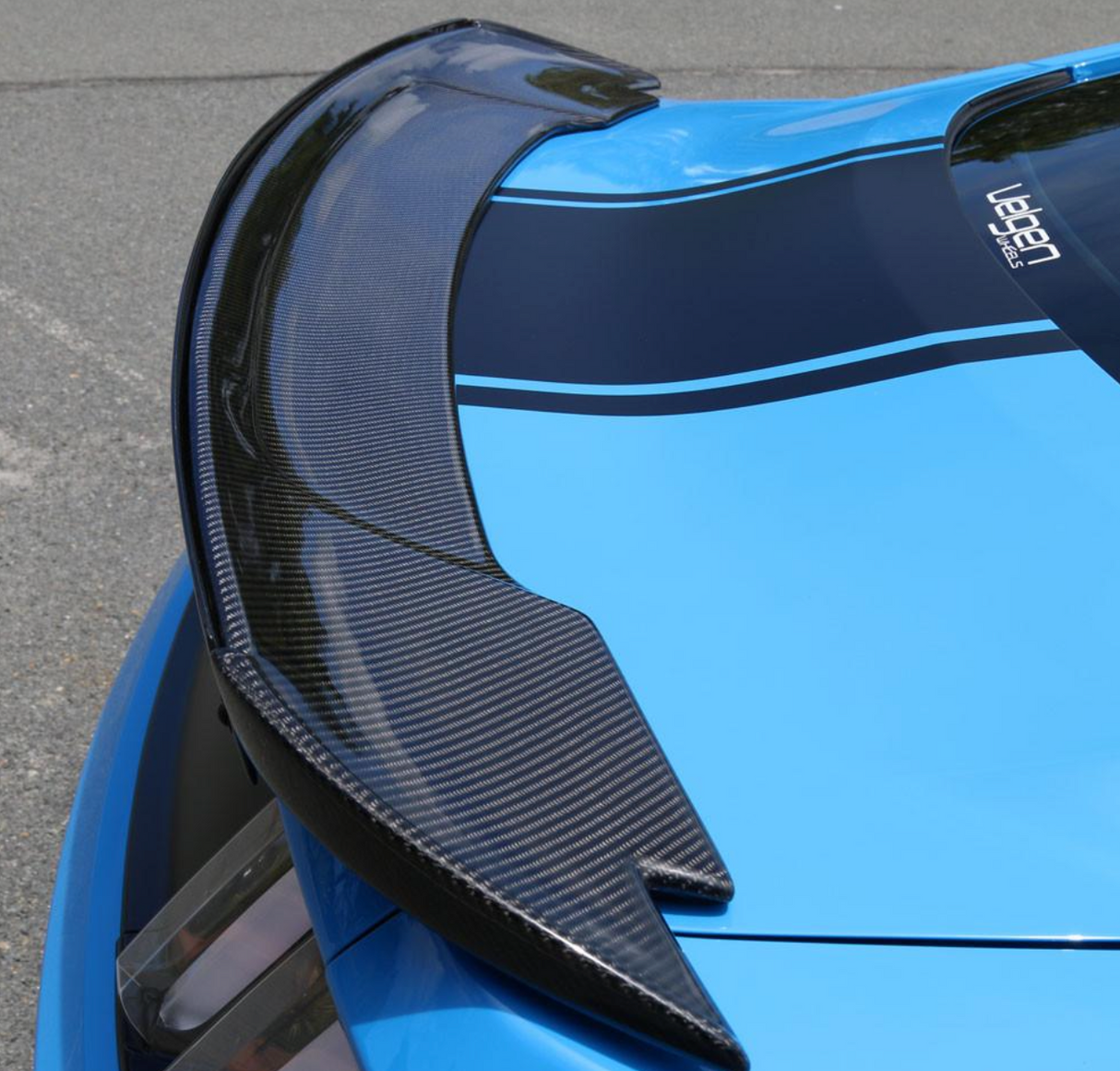 2015 - 2020 MUSTANG CARBON FIBER TRACK PACK STYLE SPOILER WITH ADJUSTABLE WICKER BILL