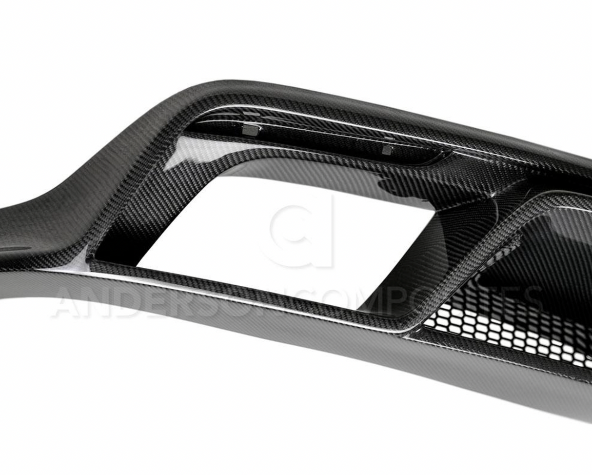 2015 - 2017 MUSTANG GT350 STYLE CARBON FIBER REAR DIFFUSER