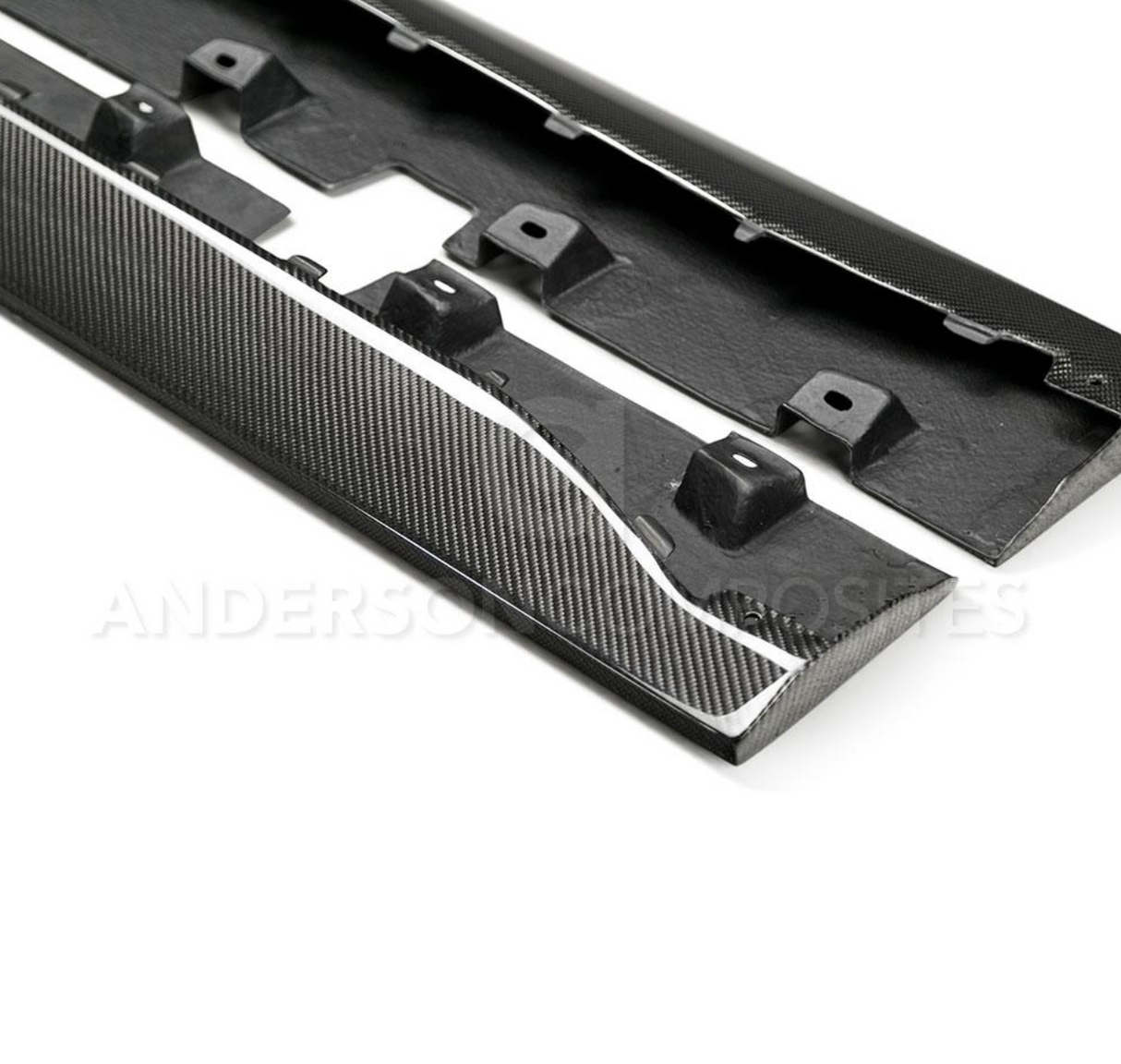 2015 - 2020 MUSTANG CARBON FIBER TYPE-AR SIDE ROCKER PANEL SPLITTERS (PAIR)