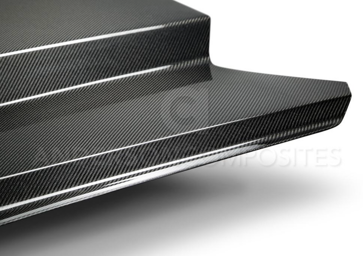 2015 - 2017 MUSTANG DOUBLE SIDED CARBON FIBER COWL HOOD